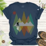 Bigfoot Nature Adventure Tee – Outdoor Camping Graphic Shirt - blue