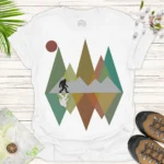 Bigfoot Nature Adventure Tee – Outdoor Camping Graphic Shirt - white