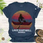 Bigfoot Surf Adventure Tee – Funny Beach Graphic Shirt - blue