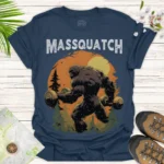 Bigfoot Workout Tee – Massquatch Halloween & Outdoor Shirt - blue