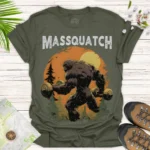 Bigfoot Workout Tee – Massquatch Halloween & Outdoor Shirt - green