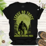 Bigfoot in America’s Parks Tee – Nature Adventure Shirt - black Bigfoot in America’s Parks Tee – Nature Adventure Shirt - black