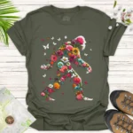 Funny Floral Bigfoot Tee – Wilderness Explorer Casual Shirt - green