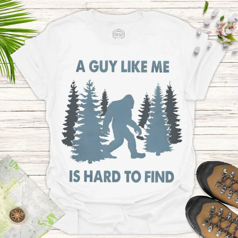 Sasquatch Adventure Tee – Funny Bigfoot Outdoor Shirt - white