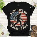 Vintage Bigfoot Tee – Outdoor Adventure Graphic Shirt - black