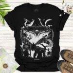 Alien Invasion T-Shirt Retro UFO Sci-Fi Graphic
