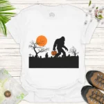 Halloween Sasquatch Trick-or-Treat T-Shirt Funny Bigfoot