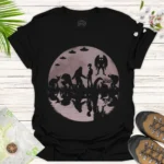 Sci-Fi Alien Invasion Tee Minimal Silhouette Art