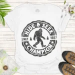 Vintage Sasquatch Tee Hide & Seek Bigfoot Design